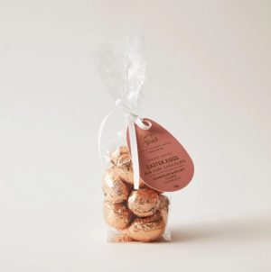 Sourdough and sea salt dark chocolate eggs (from Pump Street)